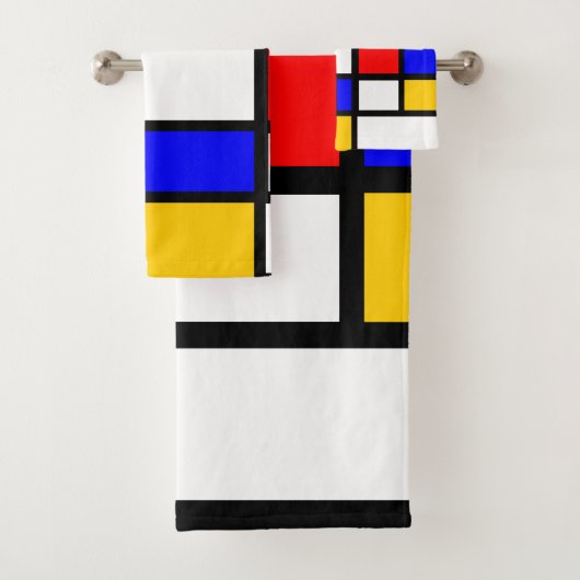 Décor Style Art Mondrian バスタオルセット (インサイチュ)