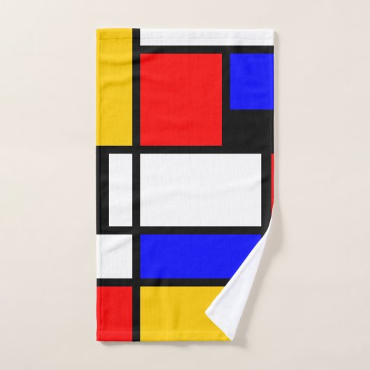 Décor Style Art Mondrian バスタオルセット (ハンドタオル)