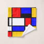 Décor Style Art Mondrian バスタオルセット (ウォッシュタオル)
