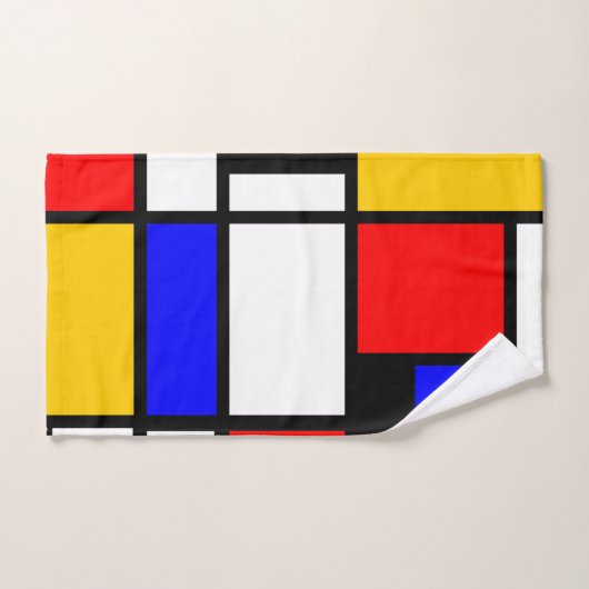 Décor Style Art Mondrian バスタオルセット (ハンドタオル)