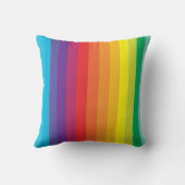 Decora Kei Bold Rainbow Striped Monogram クッション (裏面)