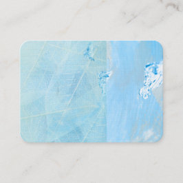 decoracion color tuqueza hoja nube 名刺