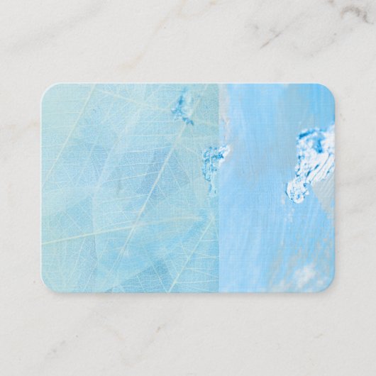 decoracion color tuqueza hoja nube 名刺 (正面)