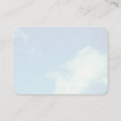 decoracion color tuqueza hoja nube 名刺 (裏面)