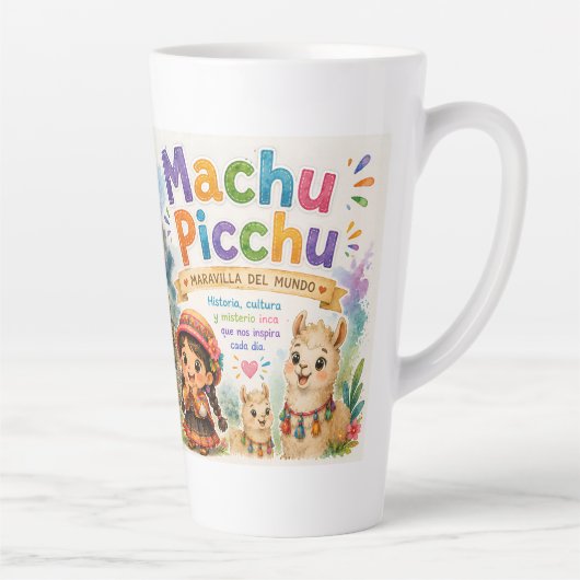 DECORACION PARA NIÑOS MACHUPICCHU カフェラテマグ (右)