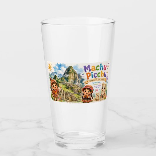 DECORACION PARA NIÑOS MACHUPICCHU タンブラーグラス (正面)