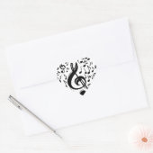 Decorate Everything with Musical Notes! ハートシール (封筒)