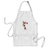Decorated Candy Cane Christmas Sweet スタンダードエプロン (正面)