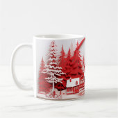 Decorated Christmas Landscape Mug コーヒーマグカップ (左)