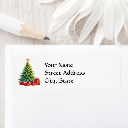 Decorated Christmas Tree, ラベル (インサイチュ)