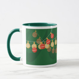 Decorated Christmas tree mug マグカップ
