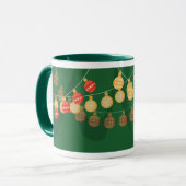 Decorated Christmas tree mug マグカップ (正面左)