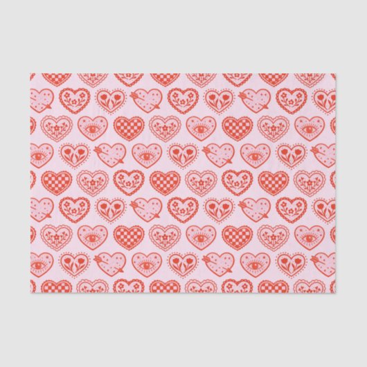 Decorated Hearts 薄葉紙 (正面)