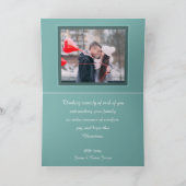 Decorated Holiday Train with Added Photo カード (内部)