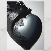Decorated Iron Heart Romantic Picture. AI チラシ (正面)