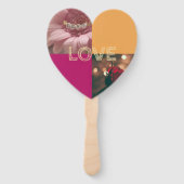 Decorated pack of hand held fans for guests ハンドファン (裏面)