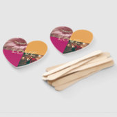 Decorated pack of hand held fans for guests ハンドファン (組立なし)