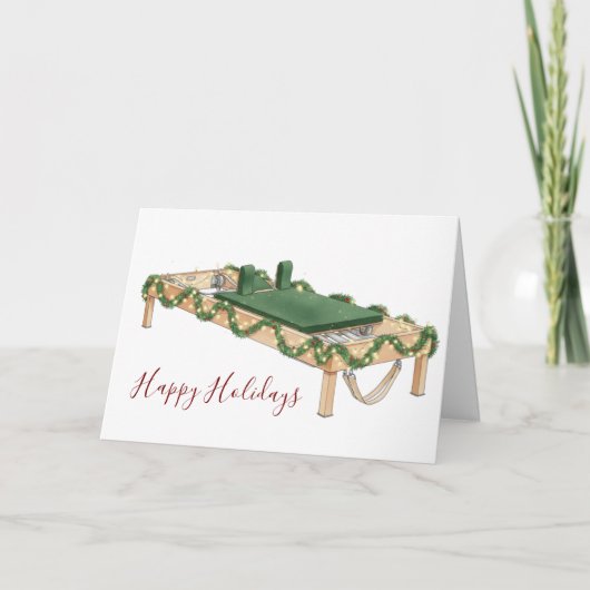 Decorated Pilates Reformer Illustration カード (正面)