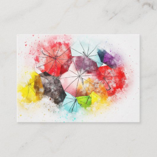 Decoraters名刺の傘のカメラマン 名刺 (正面)