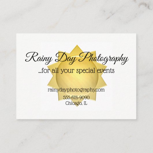 Decoraters名刺の傘のカメラマン 名刺 (裏面)