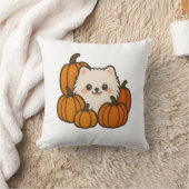 Decoratief Kussen – Schattige Pompoen Pomeranian  クッション (ブランケット)