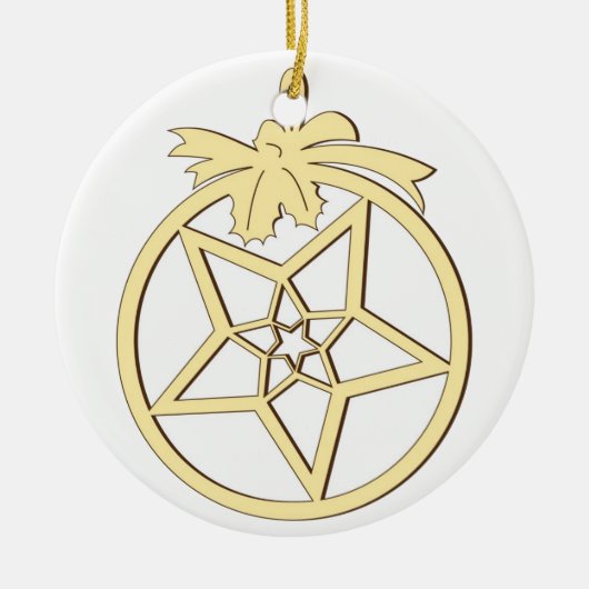 Décoration de Noël à suspendre セラミックオーナメント (正面)