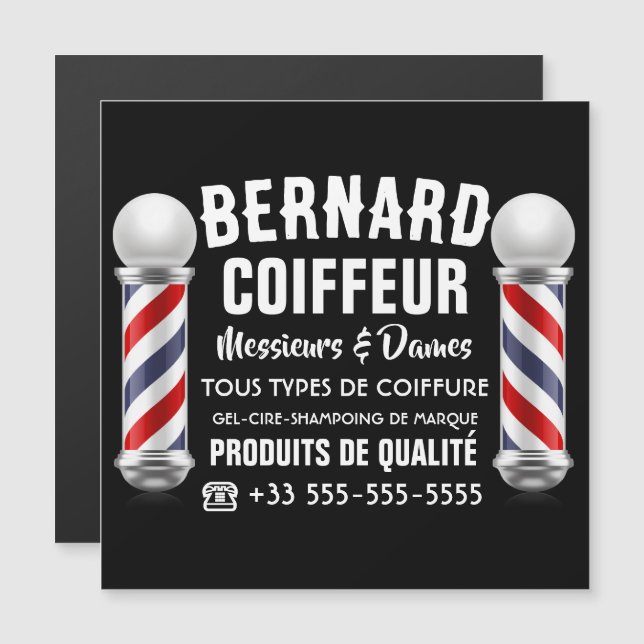 Décoration de salon de coiffure (正面/裏面)
