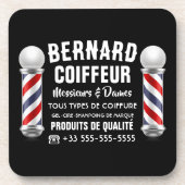 Décoration de salon de coiffure コースター (正面)