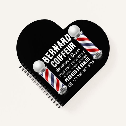 Décoration de salon de coiffure ノートブック (正面)