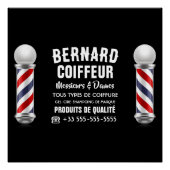Décoration de salon de coiffure ポスター (正面)