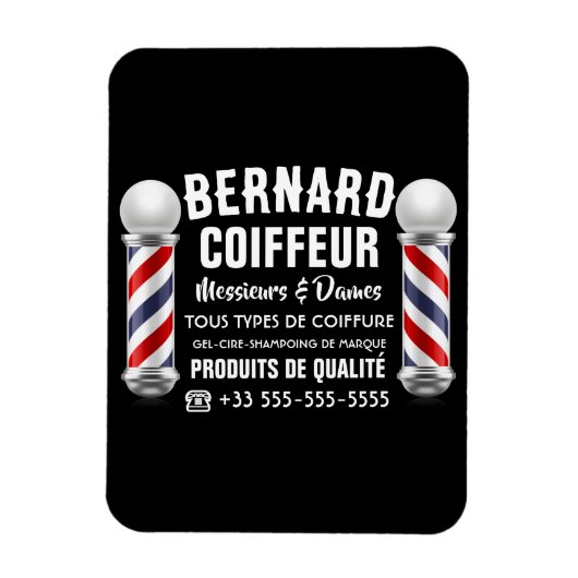 Décoration de salon de coiffure マグネット (縦)