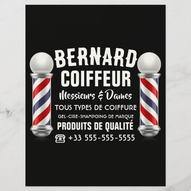 Décoration de salon de coiffure レターヘッド (正面)