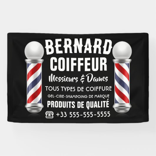 Décoration de salon de coiffure 横断幕 (横)
