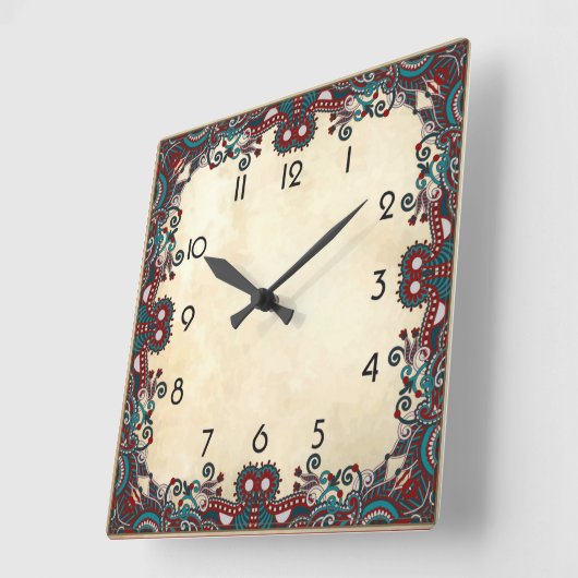 Decorative スクエア壁時計 (傾斜)