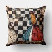 Decorative Alice in Wonderland Throw Pillow クッション (裏面)