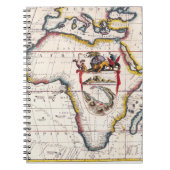 Decorative Antique Africa Map Notebook ノートブック (正面)