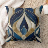 Decorative Art Deco Pattern Throw Pillow クッション (ブランケット)