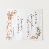 Decorative Autumn Terracotta Fox Pumpkin タペストリー (正面(横))