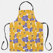 Decorative beautiful abstract modern style floral エプロン (正面)