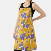 Decorative beautiful abstract modern style floral エプロン (インサイチュ)