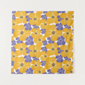 Decorative beautiful abstract modern style floral タペストリー (正面(横))