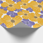 Decorative beautiful abstract modern style floral ラッピングペーパー (角)