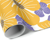 Decorative beautiful abstract modern style floral ラッピングペーパー (ロールコーナー)