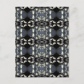 Decorative black and white pattern ポストカード (正面)