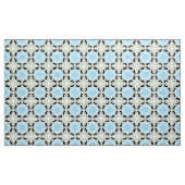 Decorative blue and black geometric pattern ファブリック (ヤード)