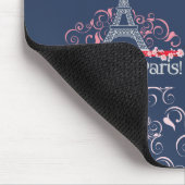 Decorative Bonjour Paris Personalized Name マウスパッド (コーナー)