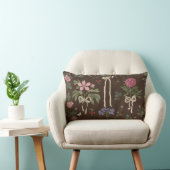 Decorative botanical Floral Bow Throw Pillow ランバークッション (椅子)