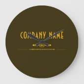 Decorative Business Name Large Clock ラージ壁時計 (正面)