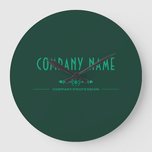 Decorative Business Name Large Clock ラージ壁時計 (正面)