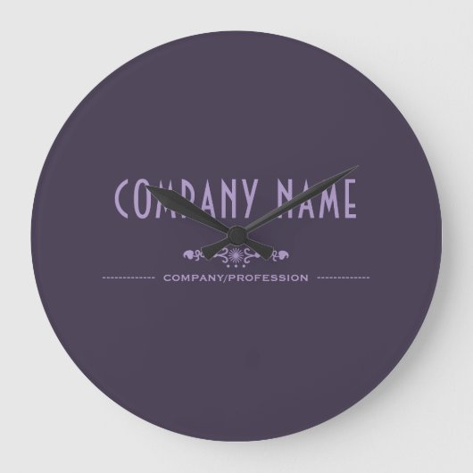 Decorative Business Name Large Clock ラージ壁時計 (正面)